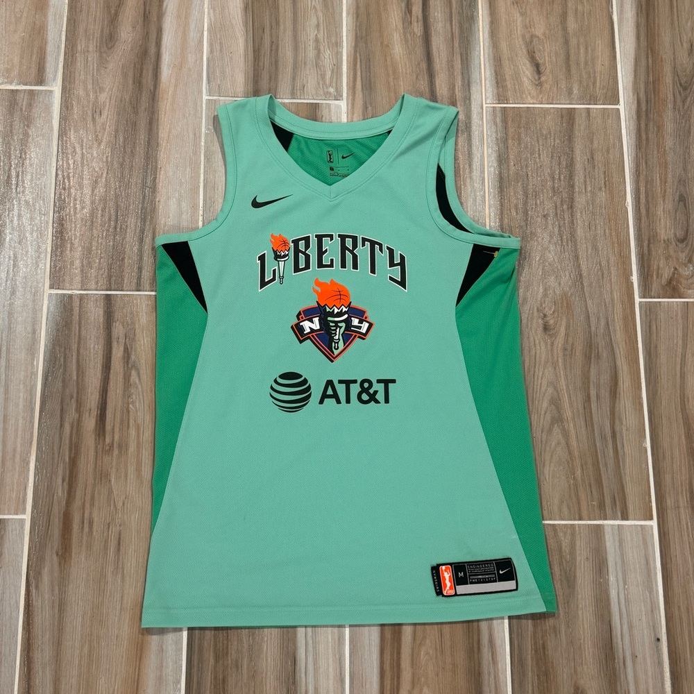 Tina Charles #31 2019 New York Liberty Nike Lady Liberty Victory Teal Jersey M